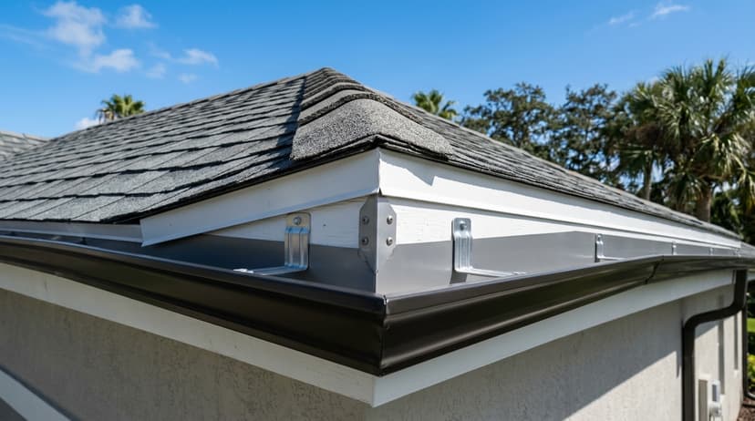 Close-Up Gutter Workmanship